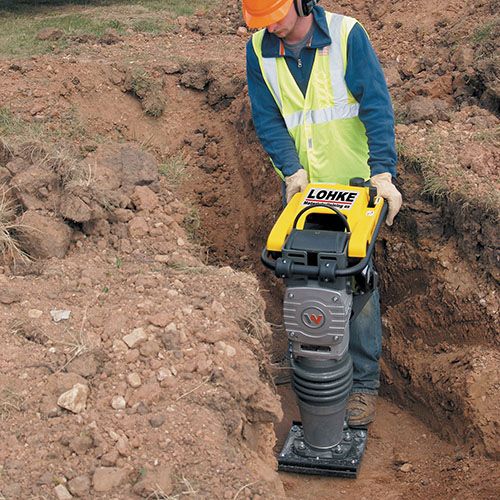 Wacker BS60-4, 56 cm dyb vibrationsstamper m/smal plade